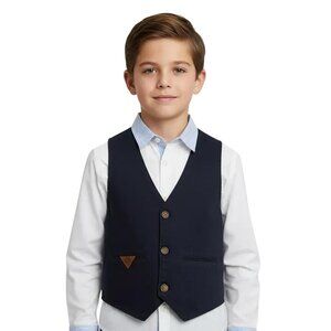 L.O.G.G By H&M Kids Boys Casual Vest Navy Blue Size 12-13Y
